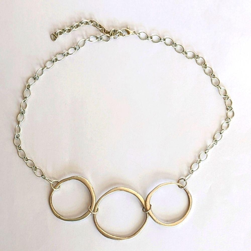Hammered Circles Necklace